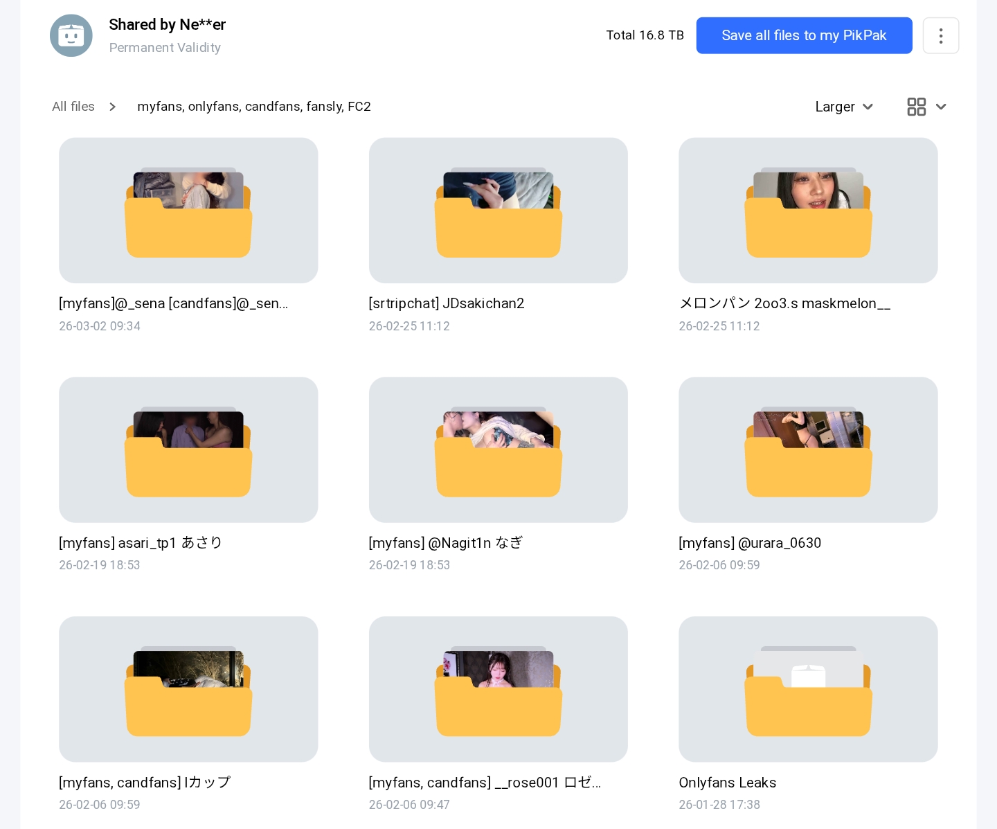 Pikpak 50TB+ Video Collection - Uncensored 3D Hentai & Raw Videos